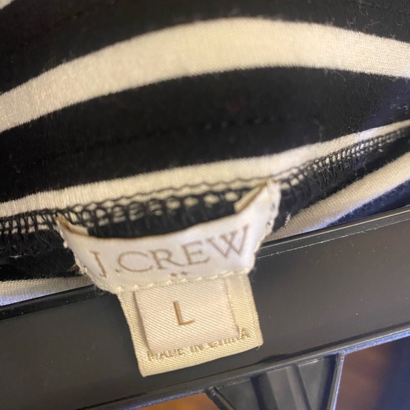 J. Crew Black & White Striped Maxi Skirt Size Large - Picture 3 of 5